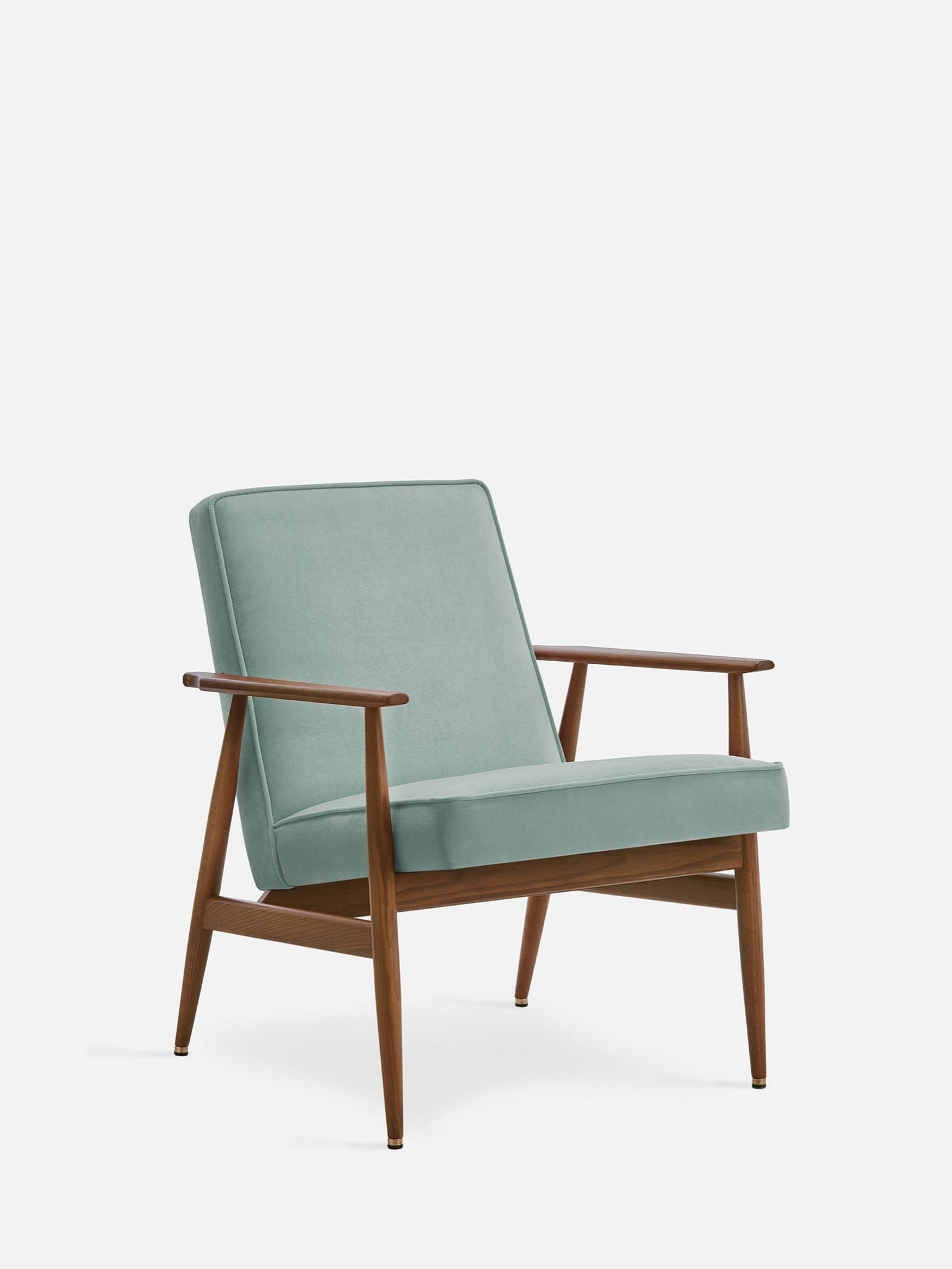 FOX LOUNGE CHAIR – Mint in Velvet Mint Fabric